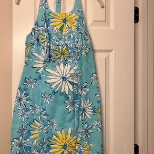 Lilly Pulitzer Blue, White and Yellow Daisy Dress